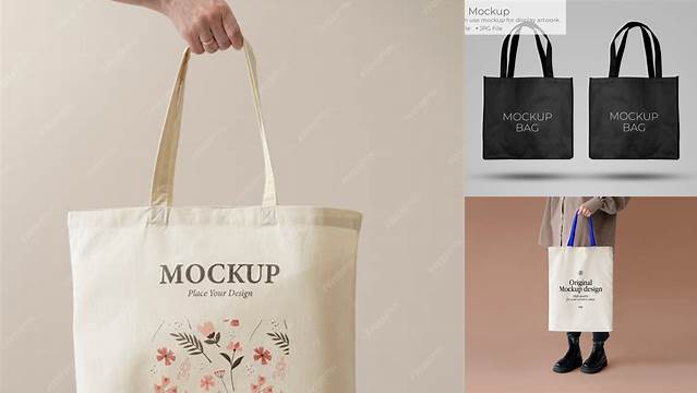 5424+ Mockup Tote Bag Cdr Free Mockup PSD