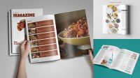 5439+ Food Magazine Mockup For Free Download