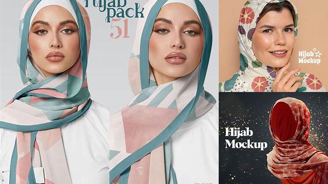 5439+ Hijab Mockup Psd Include TIFF