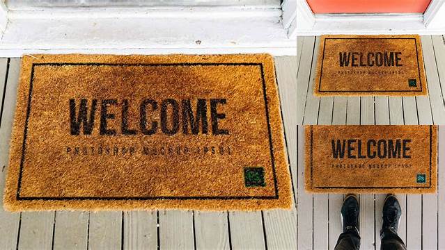 5444+ Doormat Mockup Free Download Stylish PSD for Free