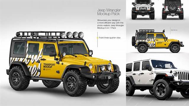 5446+ Jeep Wrangler Mockup Best for Showcase