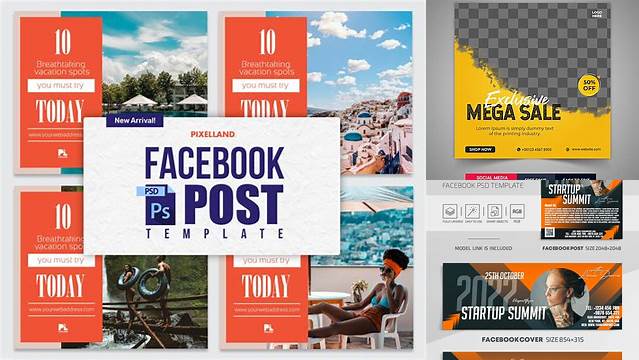 5461+ Facebook Post Template Psd Modern Design PSD