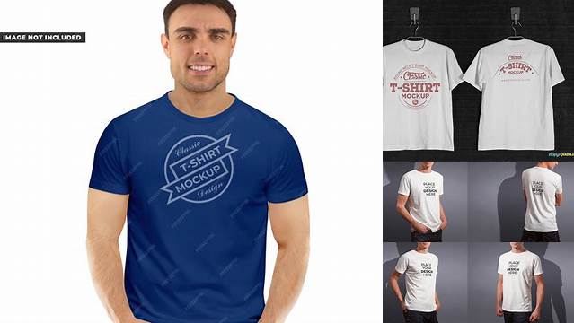 5463+ Crew Neck T-shirt Mockup Free Download Easy-to-Edit PSD