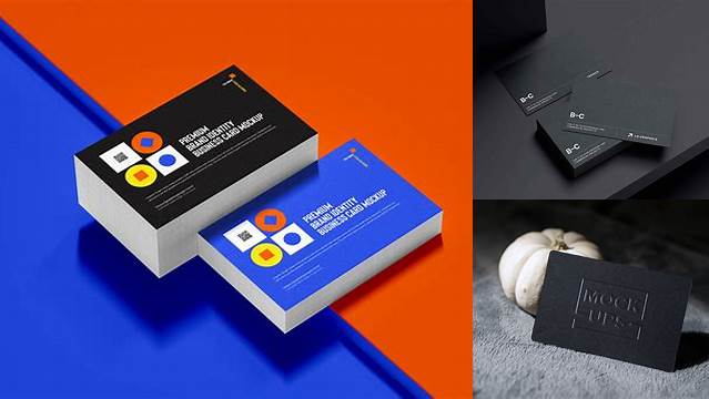 547+ Business Card Emboss Mockup Premium Design Freebie