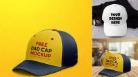 5470+ Dad Hat Mockup Layered Photoshop Template