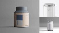 5474+ Transparent Plastic Jar Mockup Free Best for Showcase