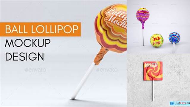 548+ Lollipop Mockup Free Digital Download