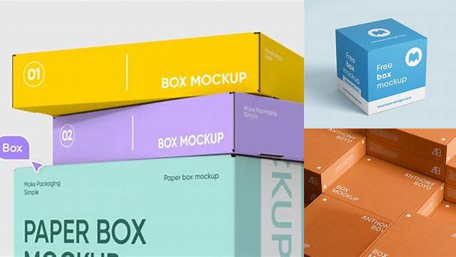 5480+ 3d Box Mockup Generator Free PSD