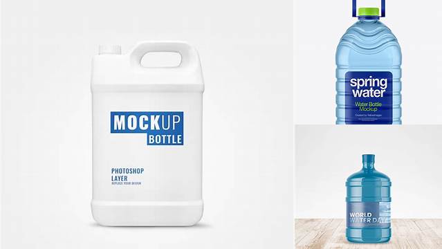 5481+ 5 Litre Bottle Mockup Modern Design PSD