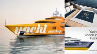 5488+ Yacht Mockup Free Professional PSD Resource