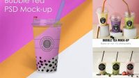 5489+ Free Bubble Tea Mockup Digital Download