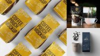 5495+ Coffee Packaging Mockup Psd Free Download Best for Showcase