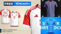 5497+ Adidas Jersey Mockup High-End Creative PSD Template