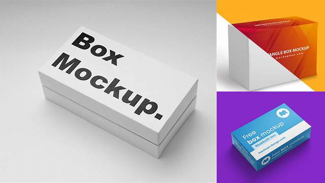 550+ Rectangle Box Mockup Free Stylish PSD for Free