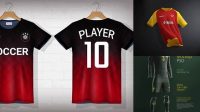 5506+ Football T-shirt Mockup Psd Free Download Modern PSD Templates