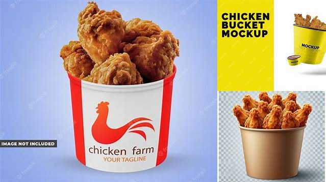 5515+ Fried Chicken Bucket Mockup Layered PSD File Free Download