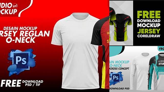 5516+ Free Download Mockup Jersey Cdr Include TIFF