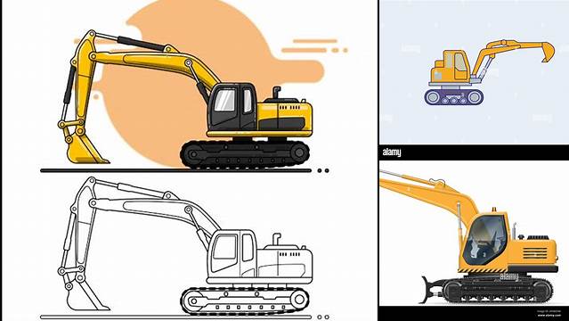 5521+ Excavator Mockup Easy Editable