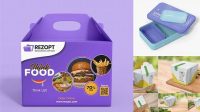 553+ Mock Up Lunch Box Free PSD