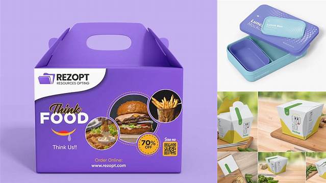 553+ Mock Up Lunch Box Free PSD