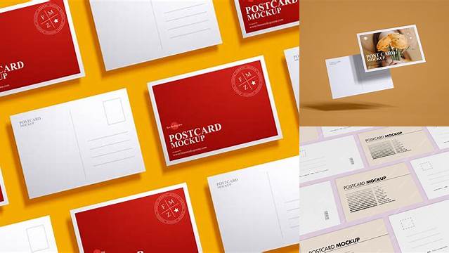 553+ Postcards Mockup PSD File for Designers