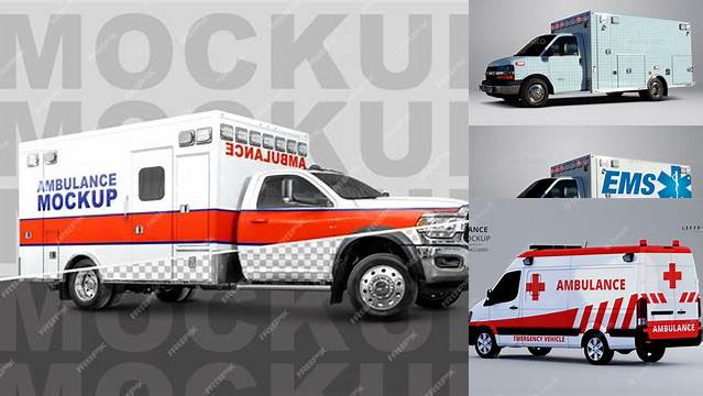 5530+ Ambulance Mockup For Free Download