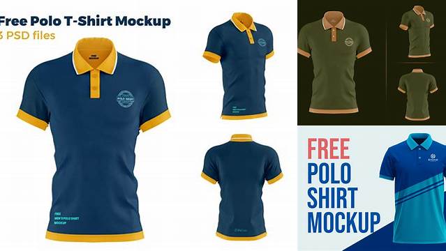 5533+ Free Polo Shirt Mockup Front And Back Psd Best for Showcase