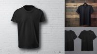 5534+ Black Shirt Mockup Free Custom PSD Mockup Template