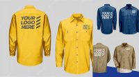 5535+ Workshirt Mockup Mockup File Free Download