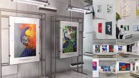 555+ Art Gallery Mockup Free Best for Showcase