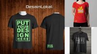 5554+ Mockup Kaos Cdr X7 PSD File for Designers