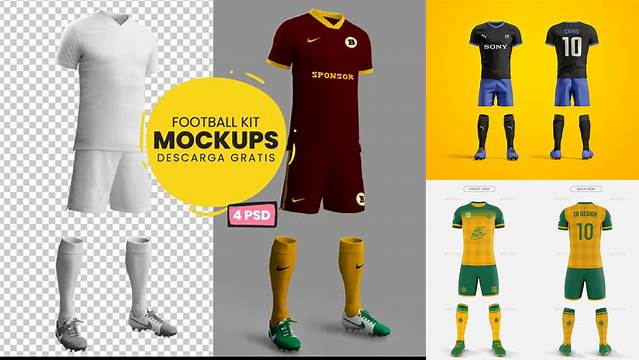 5554+ Mockup Uniforme De Futbol Psd Free Mockup Templates