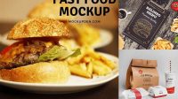 5578+ Fast Food Mockup Premium Quality Freebie