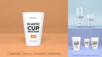 5586+ Clear Plastic Cup Mockup Creative PSD Resources