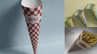 5587+ Paper Cone Mockup Hight Resolution