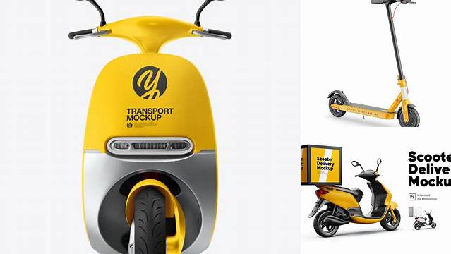 560+ Scooter Mockup Free For Free Download