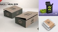 5620+ Food Box Packaging Mockup Modern Design PSD