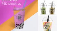 563+ Bubble Tea Cup Mockup PSD Download