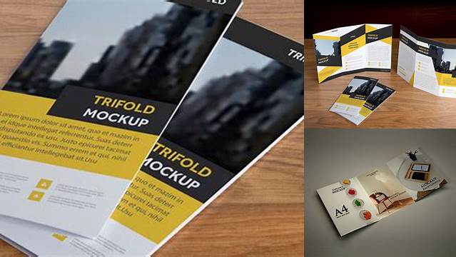 5630+ A4 Tri Fold Brochure Mockup Psd Free Download Hight Resolution