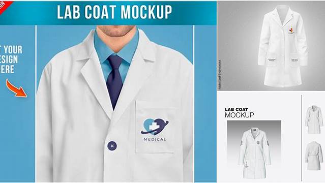 5639+ Lab Coat Mockup Digital Download