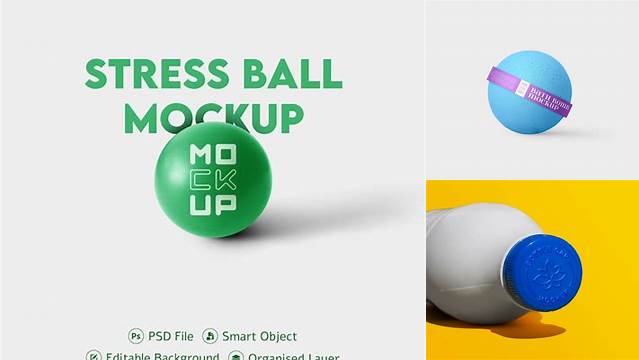 5640+ Stress Ball Mockup Psd Free High Resolution