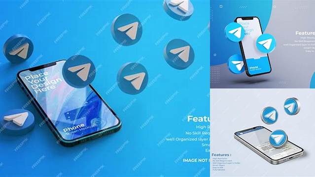 5654+ Telegram Mockup Mockup PSD