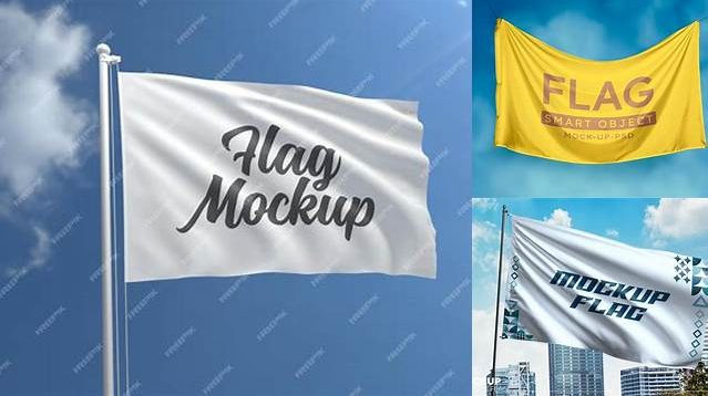 5668+ Mockup Bendera Psd Include TIFF