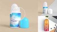 5676+ Roll On Bottle Mockup High-Quality Creative PSD