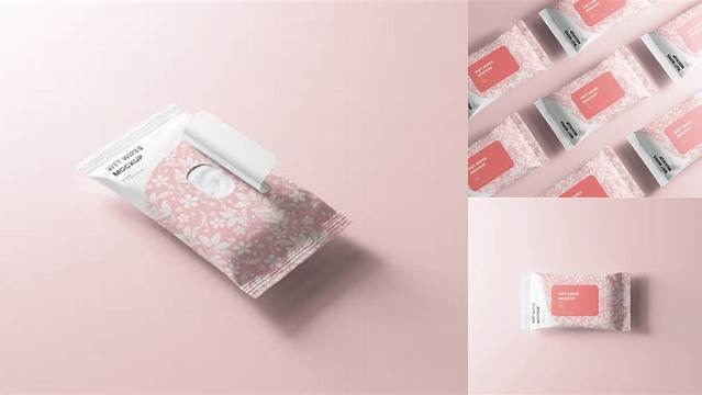 5678+ Wet Wipes Mockup Free Hight Resolution