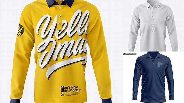 5679+ Long Sleeve Polo Shirt Mockup Psd Free Premium Quality Freebie