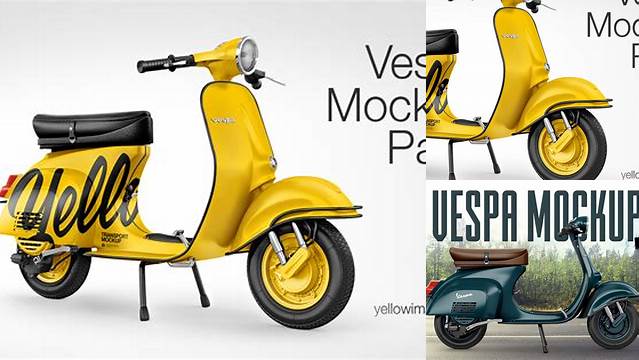 5684+ Vespa Mockup Download Premium Free PSD