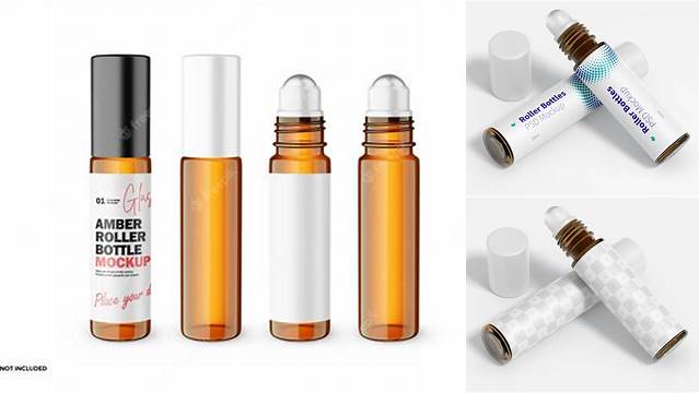 5694+ 10ml Roller Bottle Mockup Exclusive Free PSD Mockups