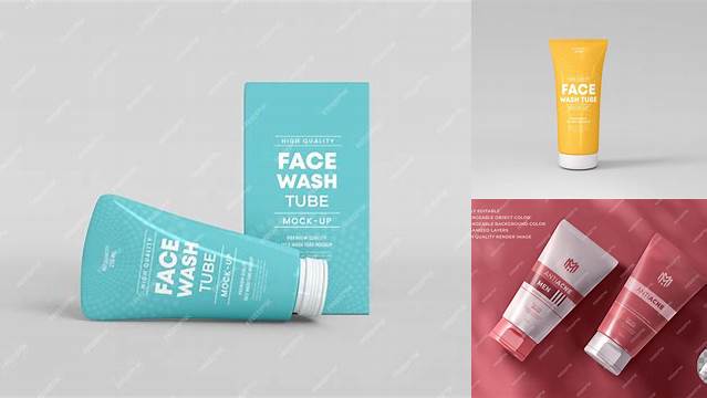 5696+ Face Wash Tube Mockup Free Download Unique High-Resolution PSD