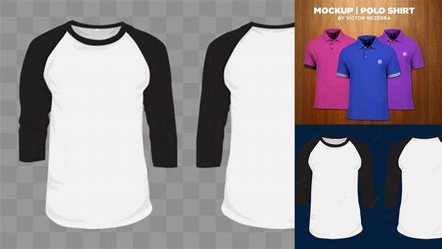 5702+ Mockup Kaos 3/4 Easy Editable